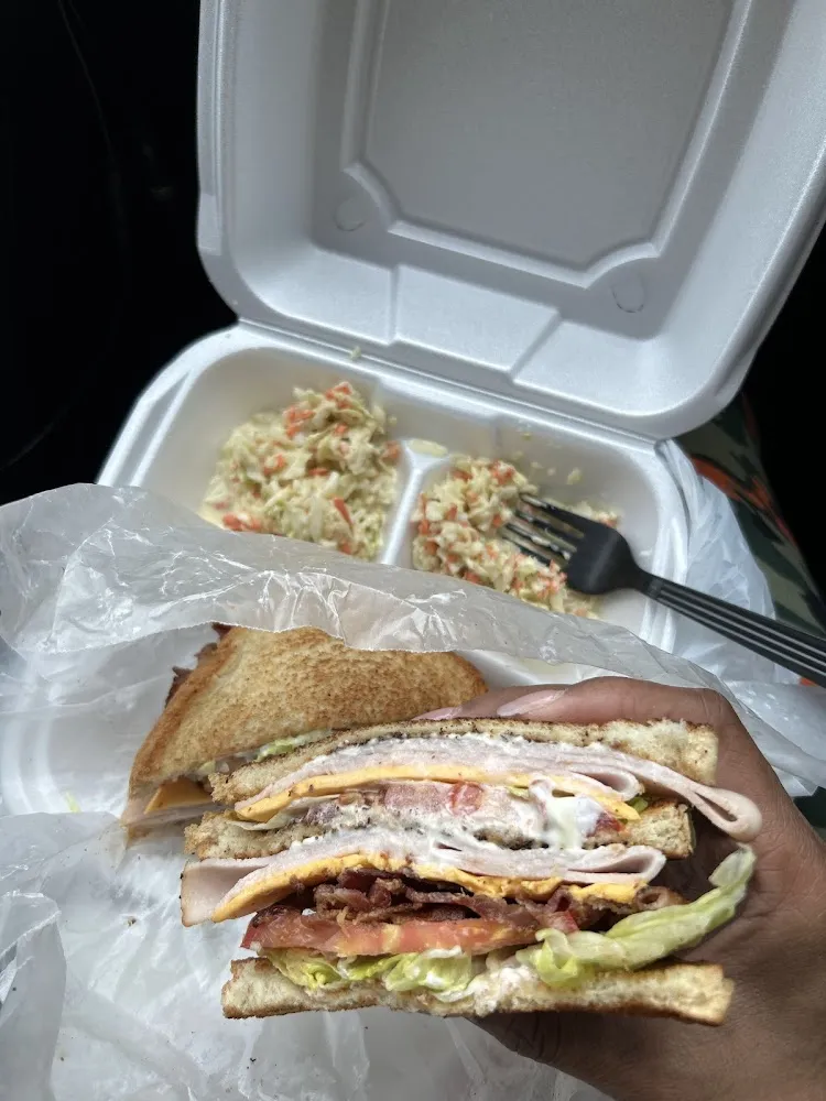 Club Sandwich w Cole Slaw